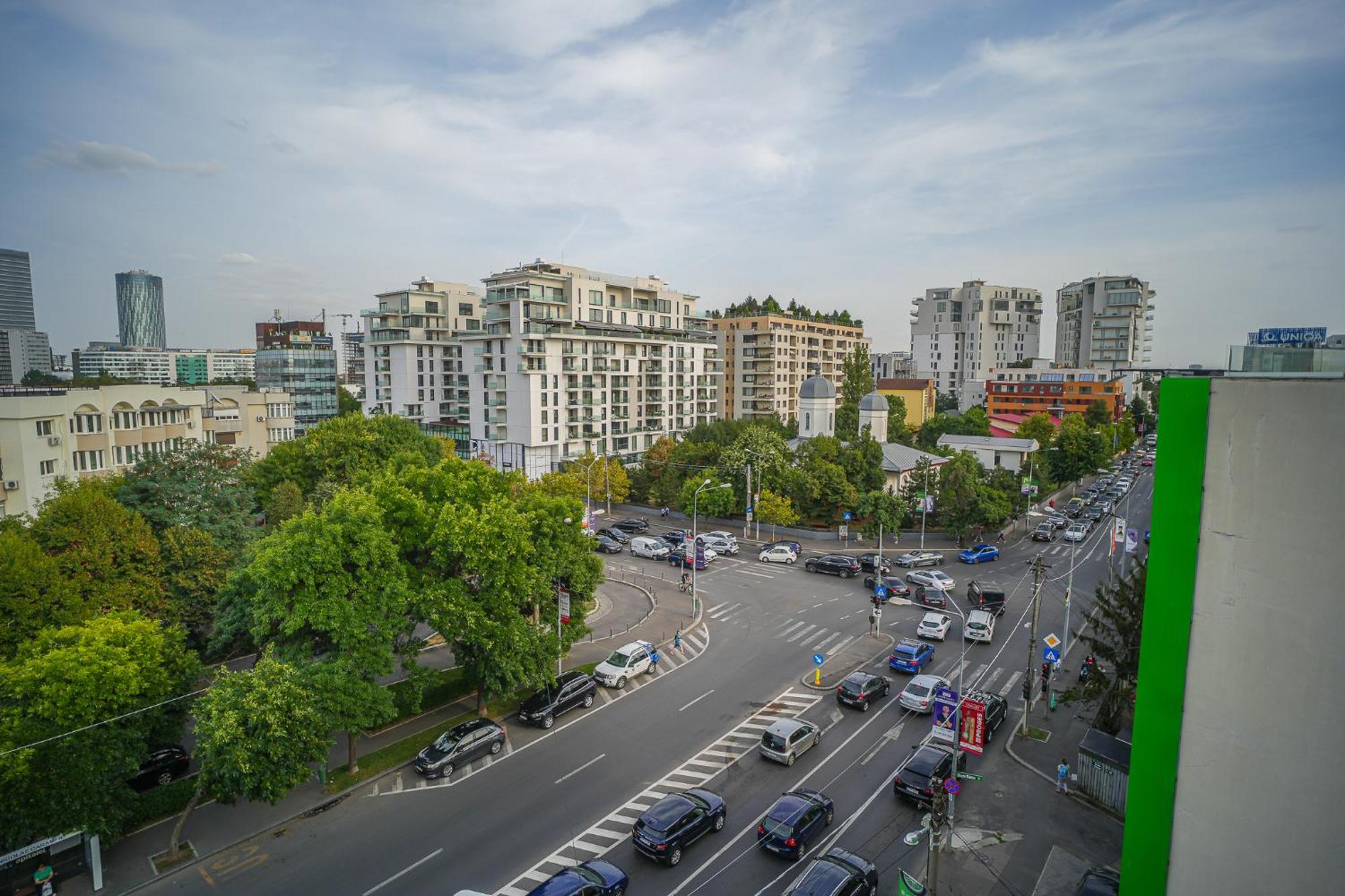 Penthouse With Huge Rooftop Terrace & City View Bucarest Exterior foto